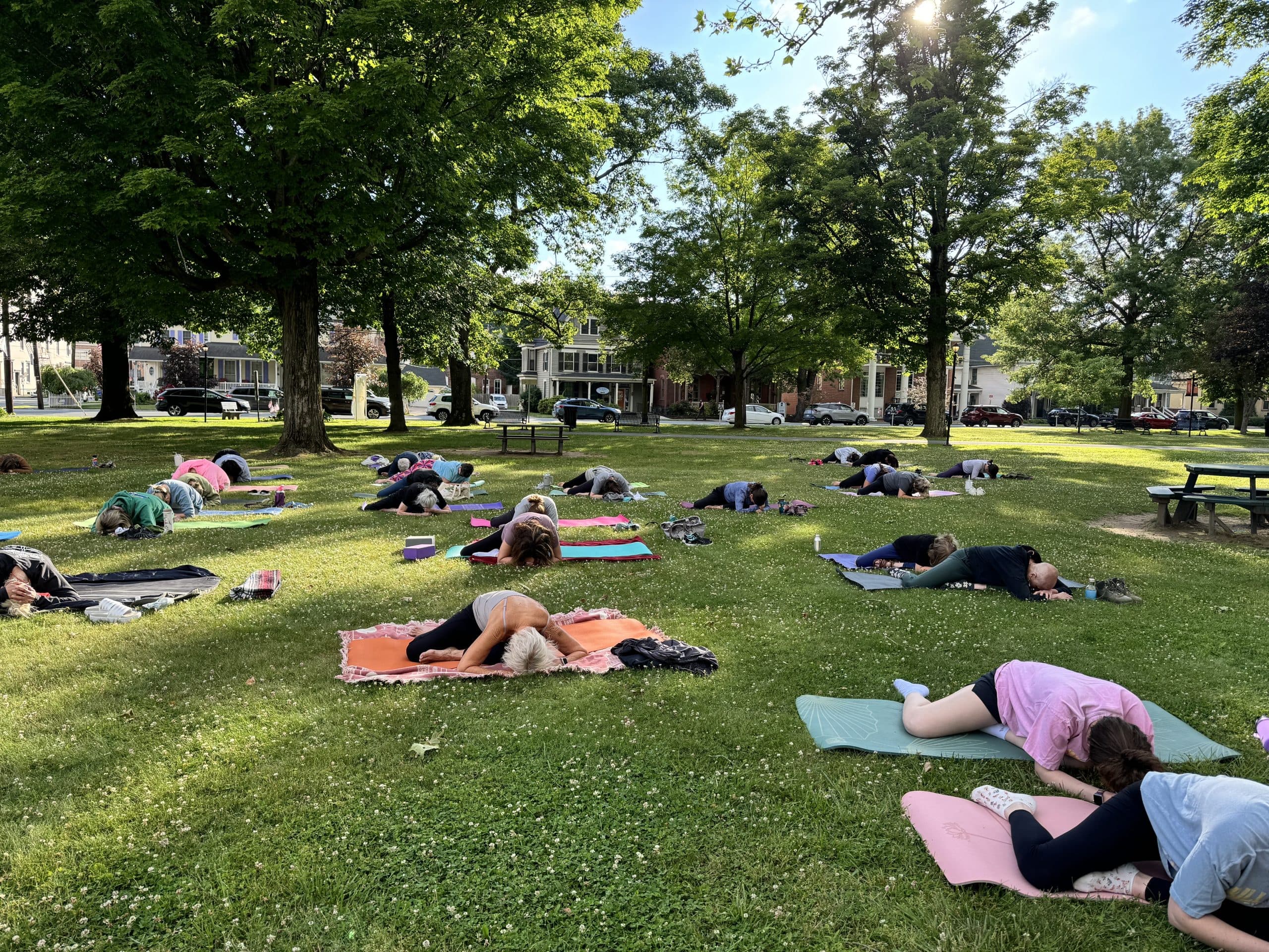Community members gathered for a Get Flexy event